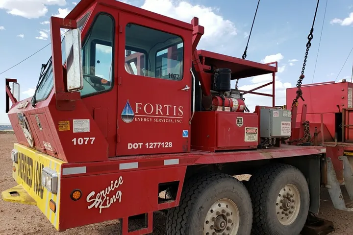 A Fortis rig carrier on location