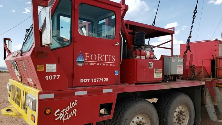 A Fortis rig carrier on location