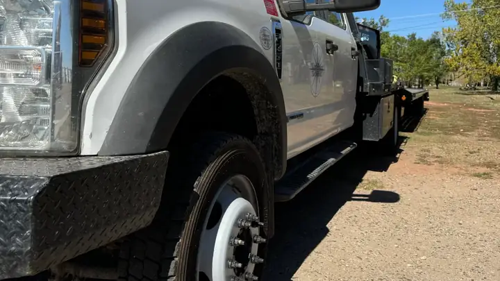 A North Point hotshot pickup and trailer